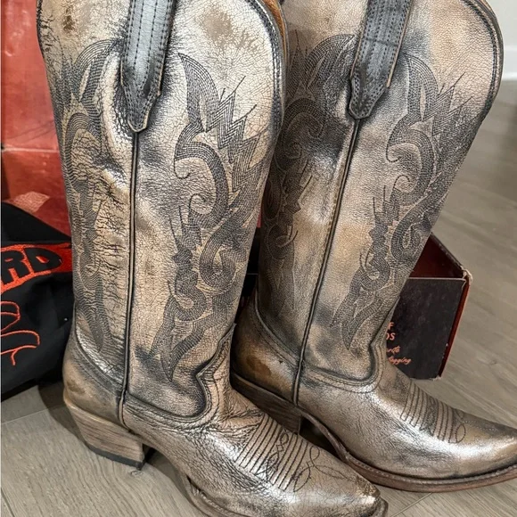 Freebird Woodland Pewter Heeled Boots - Picture 2 of 6